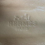Hermes Silver Logo Swe Leather Loafers Brown — view 9