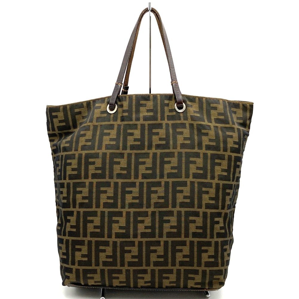 Fendi Zucca 008 Tote Shoulder Bag Nairobi Brown — view 4