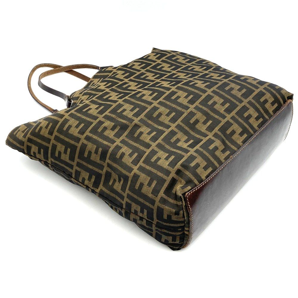 Fendi Zucca 008 Tote Shoulder Bag Nairobi Brown — view 3