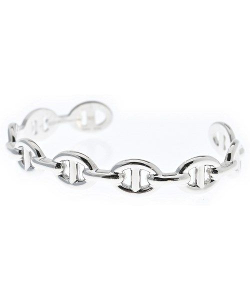 Hermes Bracelet Bangle Silver