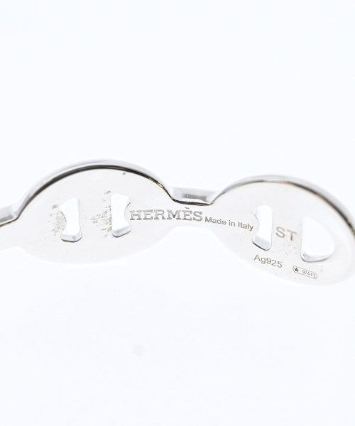 Hermes Bracelet Bangle Silver — view 4