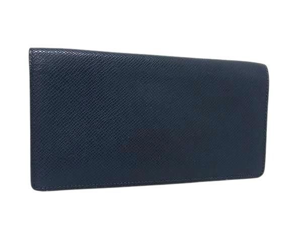 Louis Vuitton Wallet Taiga Portefeuille Long Ocean Leather Bifold Billfold