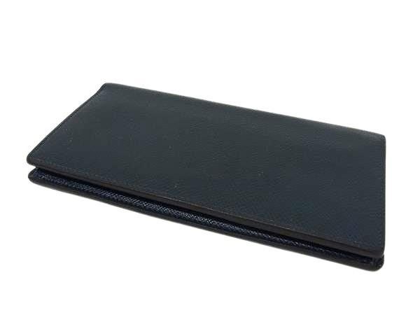 Louis Vuitton Wallet Taiga Portefeuille Long Ocean Leather Bifold Billfold — view 2