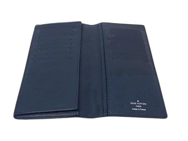 Louis Vuitton Wallet Taiga Portefeuille Long Ocean Leather Bifold Billfold — view 3