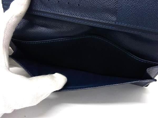 Louis Vuitton Wallet Taiga Portefeuille Long Ocean Leather Bifold Billfold — view 4
