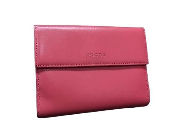 Prada Bifold Wallet Vitello Move Hook Tamaris Leather