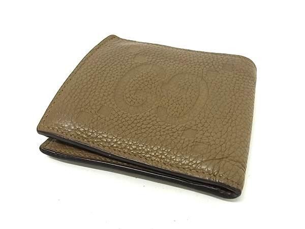 Gucci Bifold Wallet Jumbo GG Coin Brown Leather — view 2