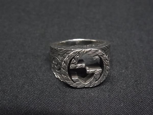 Gucci Ring Arabesque Interlocking Silver