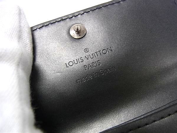 Louis Vuitton Key Case Monogram Matte Multicles 4 Noir Calf Leather Quadruple — view 4
