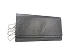 Louis Vuitton Key Case Monogram Matte Multicles 4 Noir Calf Leather Quadruple