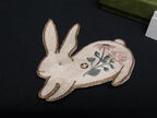 Gucci Brooch New Year Rabbit Beige Multicolor Fabric — view 5