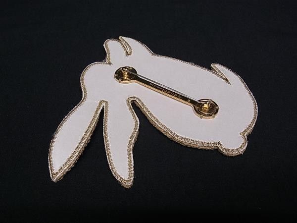 Gucci Brooch New Year Rabbit Beige Multicolor Fabric — view 2
