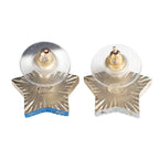 Chanel CC Logo Star Earrings Collection Silver — view 2