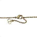 Dior Necklace Clair de Lune Metal Resin Pearl Crystal CD Logo Gold — view 9