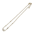 Dior Necklace Clair de Lune Metal Resin Pearl Crystal CD Logo Gold — view 7