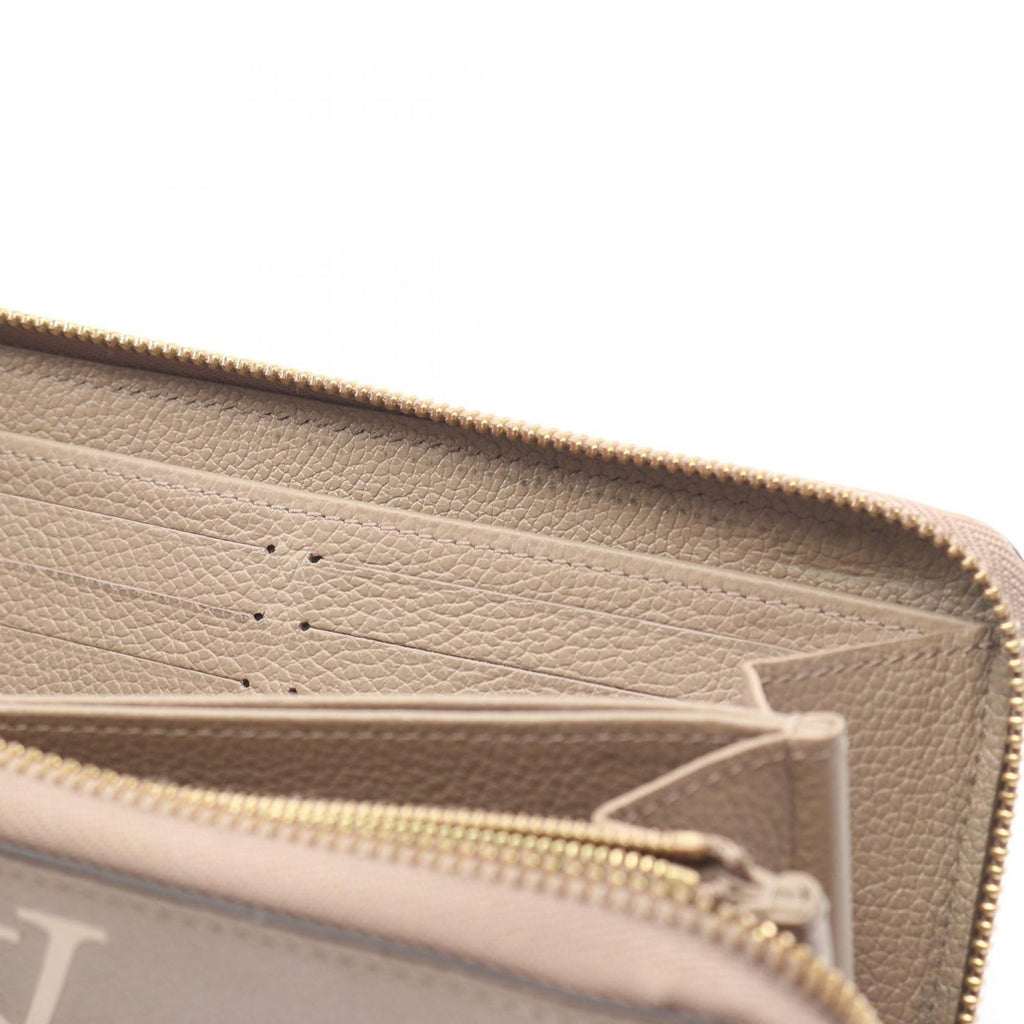 Louis Vuitton Round Wallet Zippy Bicolor Monogram Empreinte Tourtole Cream — view 7