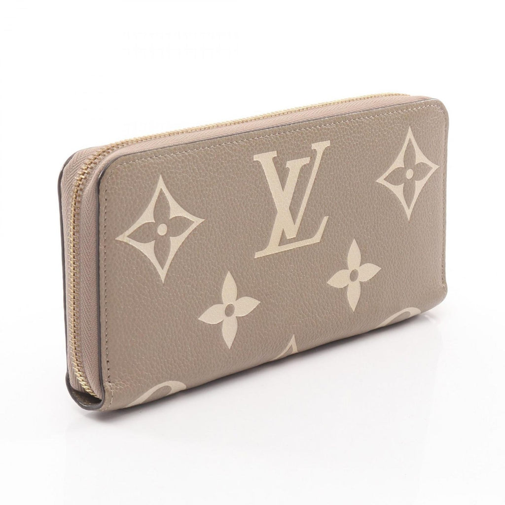 Louis Vuitton Round Wallet Zippy Bicolor Monogram Empreinte Tourtole Cream — view 2