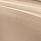 Louis Vuitton Round Wallet Zippy Bicolor Monogram Empreinte Tourtole Cream — view 4