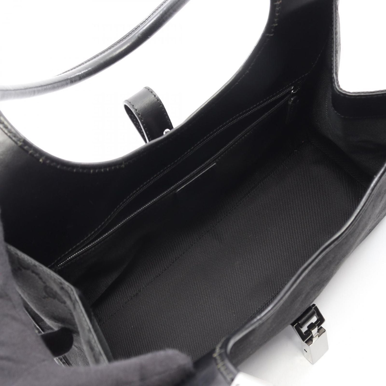 Gucci Shoulder Bag Jackie GG Canvas Black — view 3
