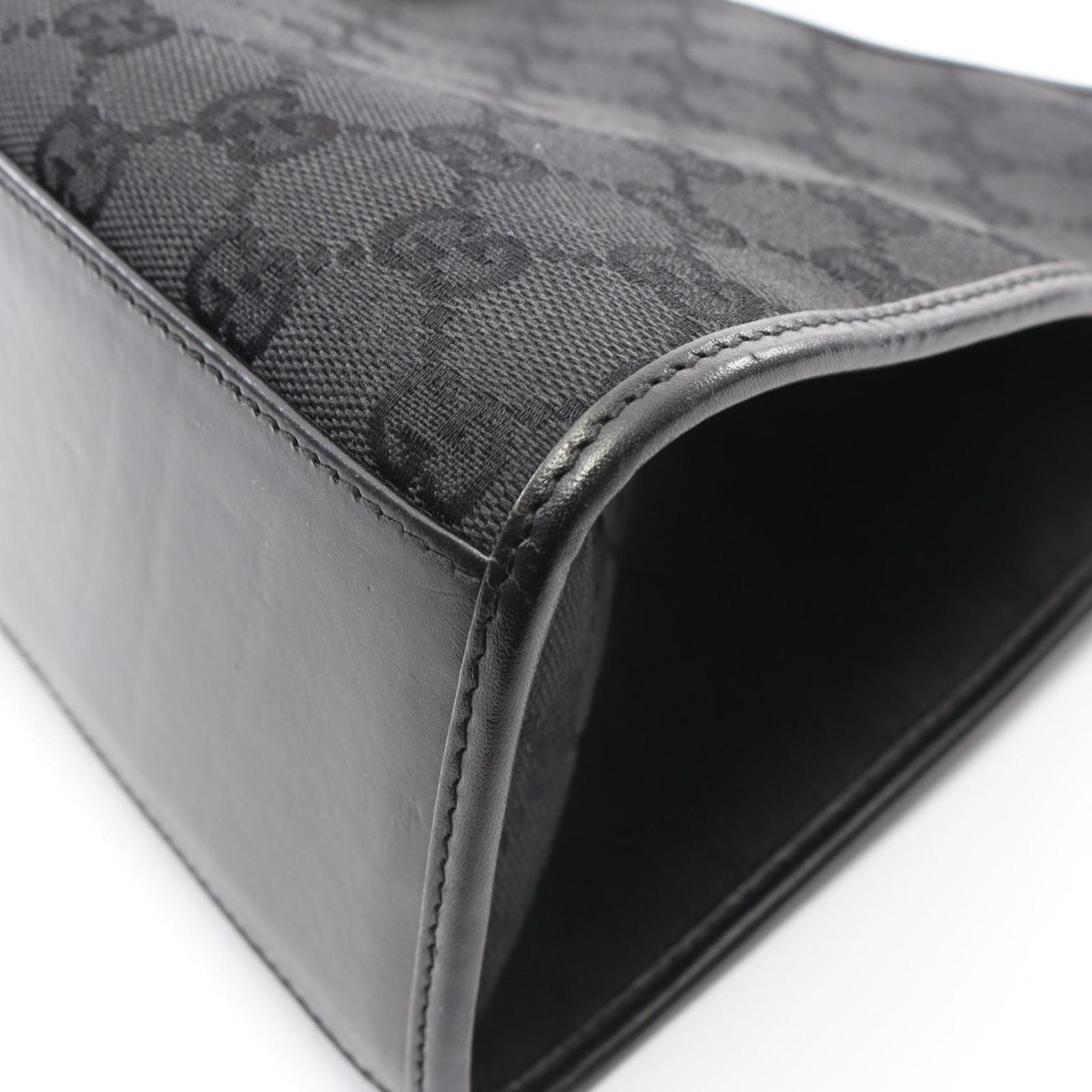 Gucci Shoulder Bag Jackie GG Canvas Black — view 9