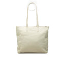 Prada Tote Shoulder Bag Green White Leather