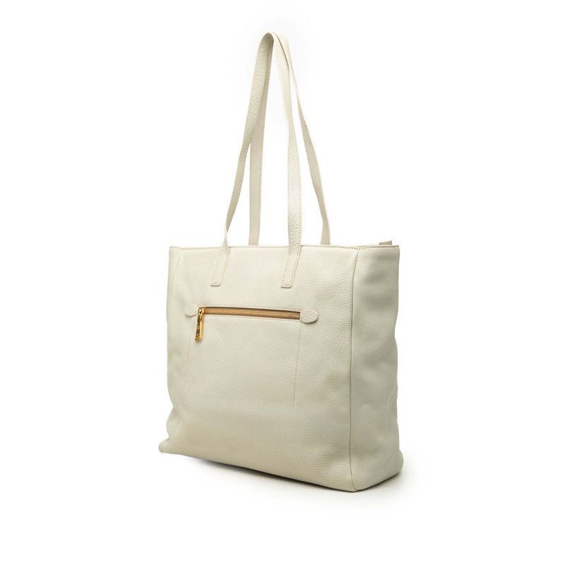 Prada Tote Shoulder Bag Green White Leather — view 2