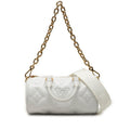 Louis Vuitton Bubble Glam Papillon BB Chain Shoulder Bag 3way White Calf Leather