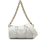 Louis Vuitton Bubble Glam Papillon BB Chain Shoulder Bag 3way White Calf Leather