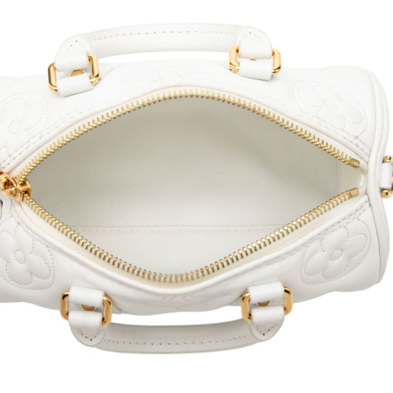 Louis Vuitton Bubble Glam Papillon BB Chain Shoulder Bag 3way White Calf Leather — view 4