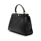 Fendi Peekaboo Selleria 2-Way Shoulder Bag Black Leather — view 2