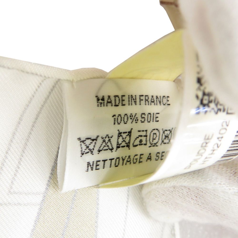 Hermes Carre 90 Mystere AU 24 Mystery at Number 24 04 Silk Mastic Beige Scarf — view 7