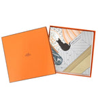 Hermes Carre 90 Mystere AU 24 Mystery at Number 24 04 Silk Mastic Beige Scarf — view 2
