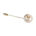 Chanel Pin Brooch Vintage Metal Faux Pearl CC Logo
