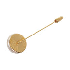 Chanel Pin Brooch Vintage Metal Faux Pearl CC Logo — view 3
