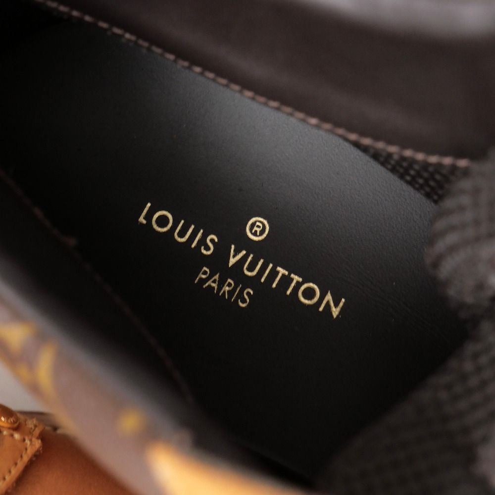Louis Vuitton Oberkampf Line Boots 7 Monogram Nubuck Ankle — view 8