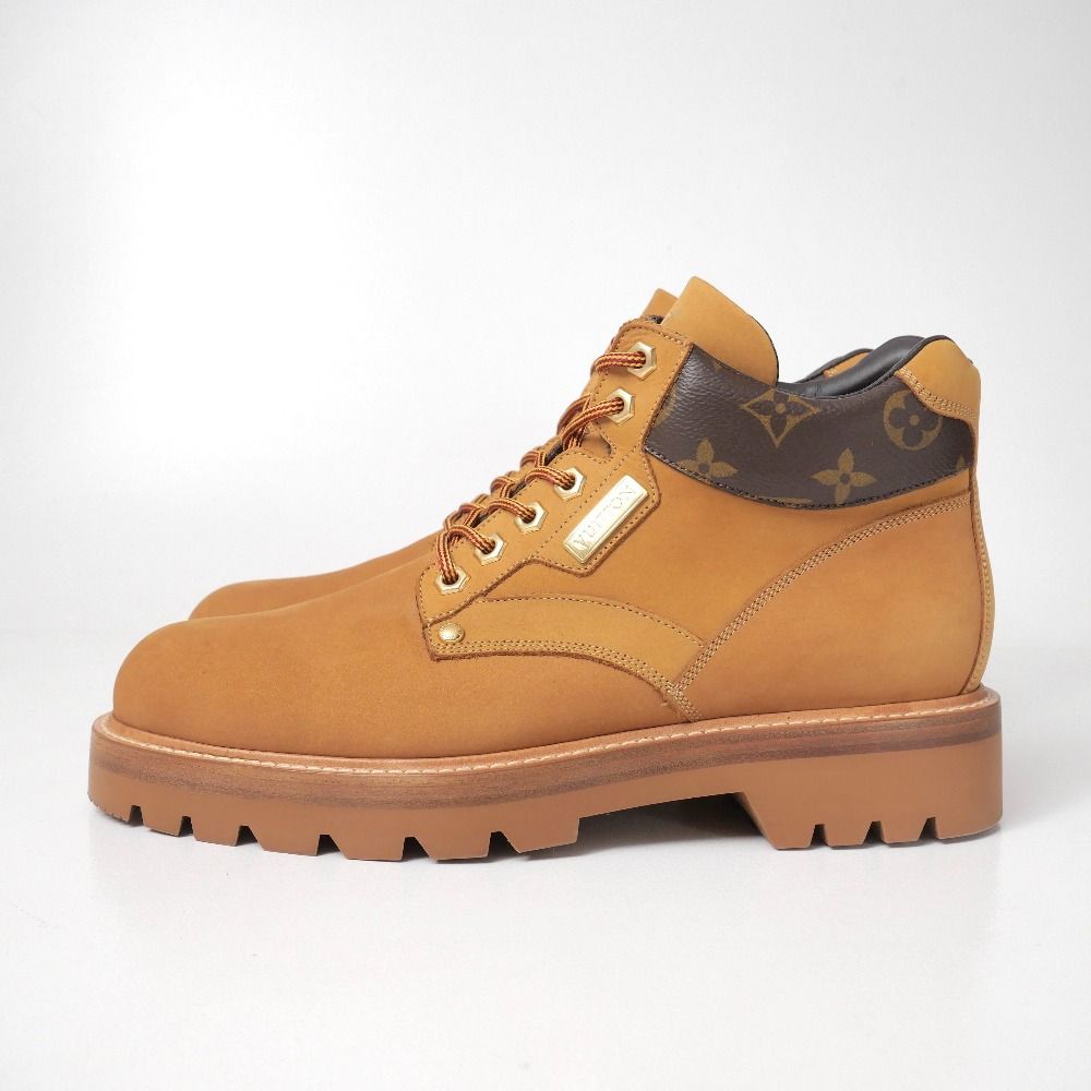 Louis Vuitton Oberkampf Line Boots 7 Monogram Nubuck Ankle — view 2