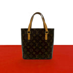 Louis Vuitton Vavin PM Monogram Leather Handbag Mini Tote Brown