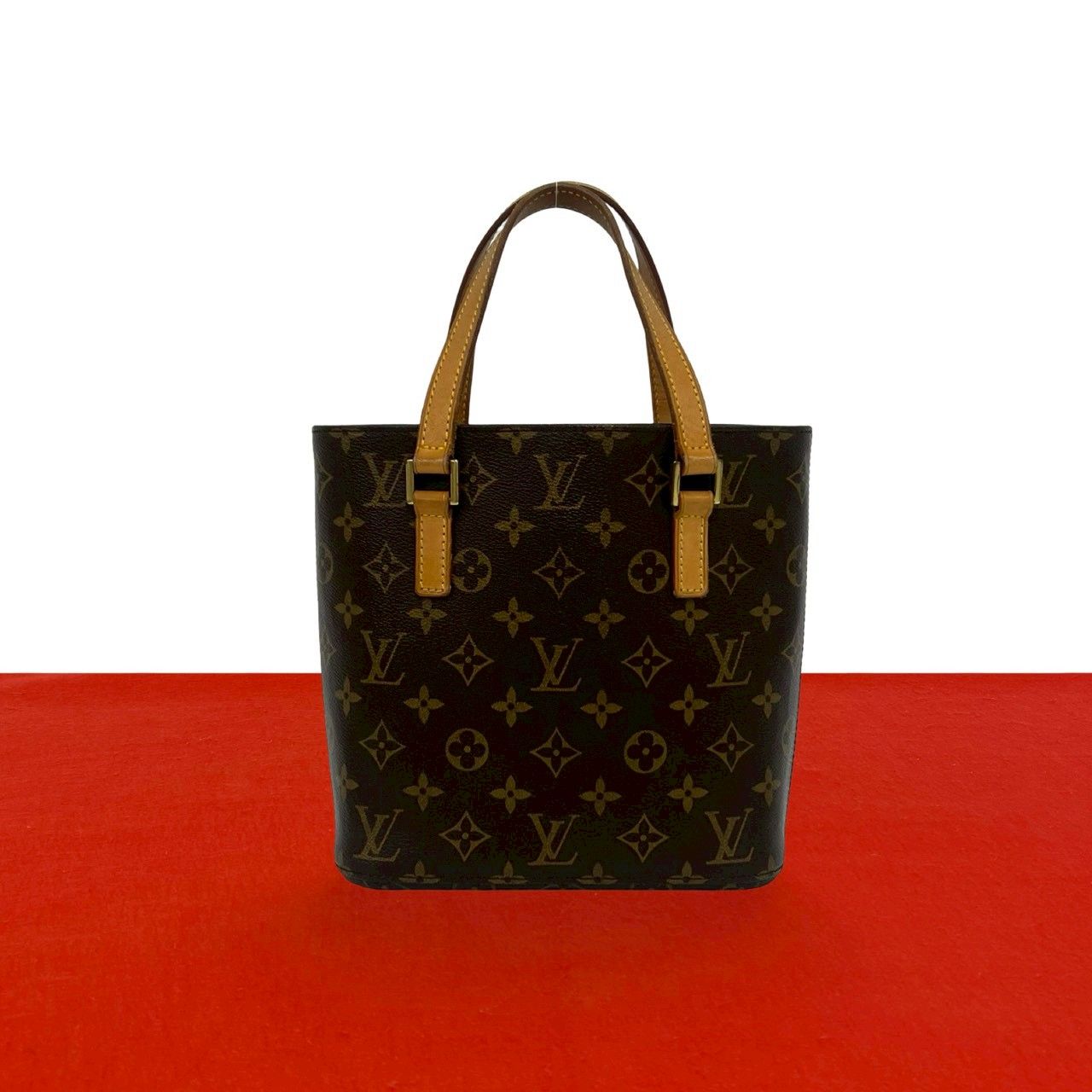 Louis Vuitton Vavin PM Monogram Leather Handbag Mini Tote Brown