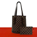 Louis Vuitton Marais Damier Leather Shoulder Bag Mini Tote Brown