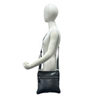 Gucci Imprime GG Pattern Leather Shoulder Bag Crossbody Pochette Cross Gray — view 2