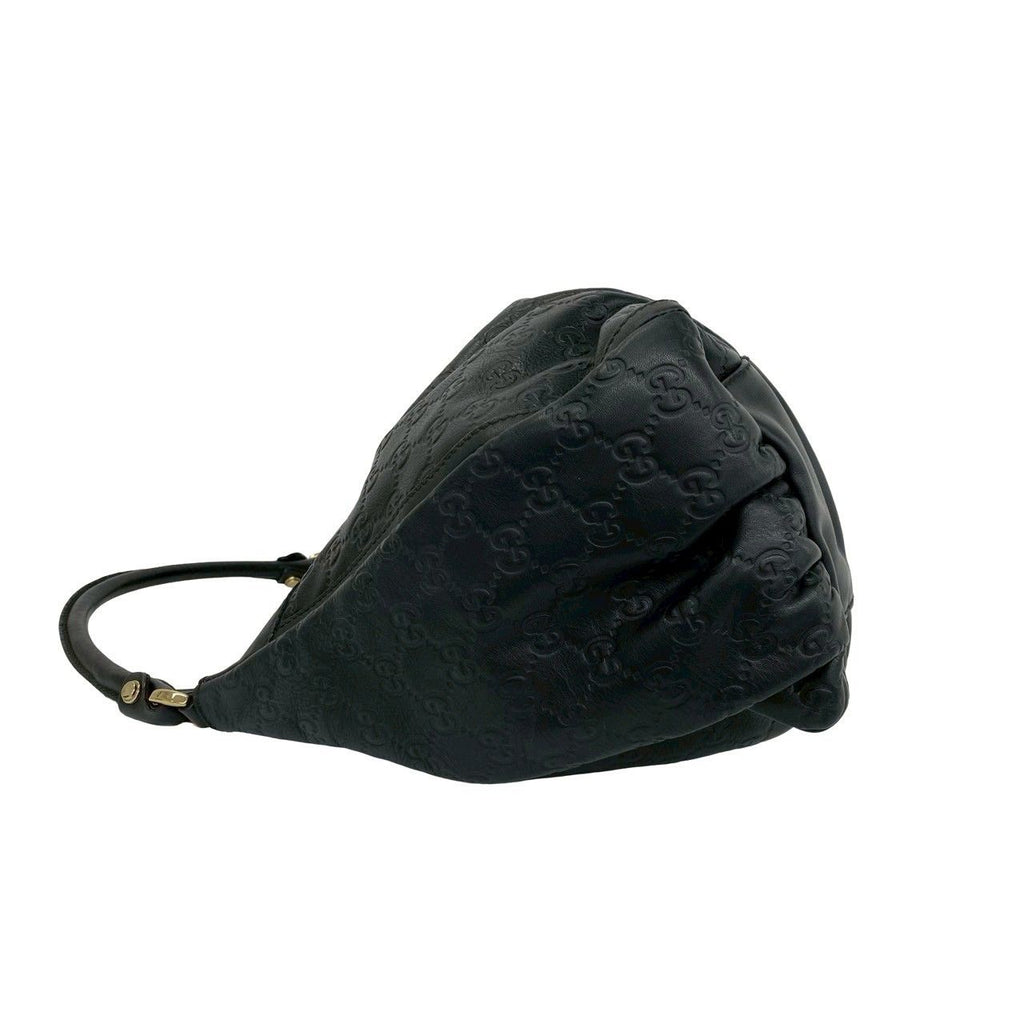 Gucci Abbey Guccissima Leather Boston Bag Semi Black — view 5