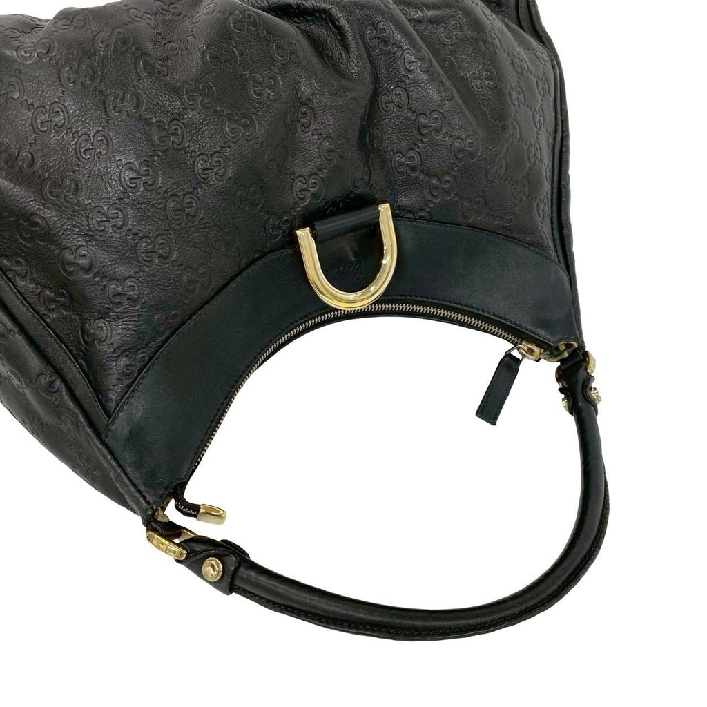 Gucci Abbey Guccissima Leather Boston Bag Semi Black — view 4