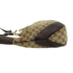 Gucci Shallot Logo GG Canvas Leather Shoulder Bag Crossbody Beige Brown — view 5