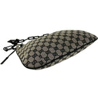 Gucci Vintage GG Canvas Pattern Leather Chain Shoulder Bag Black — view 7