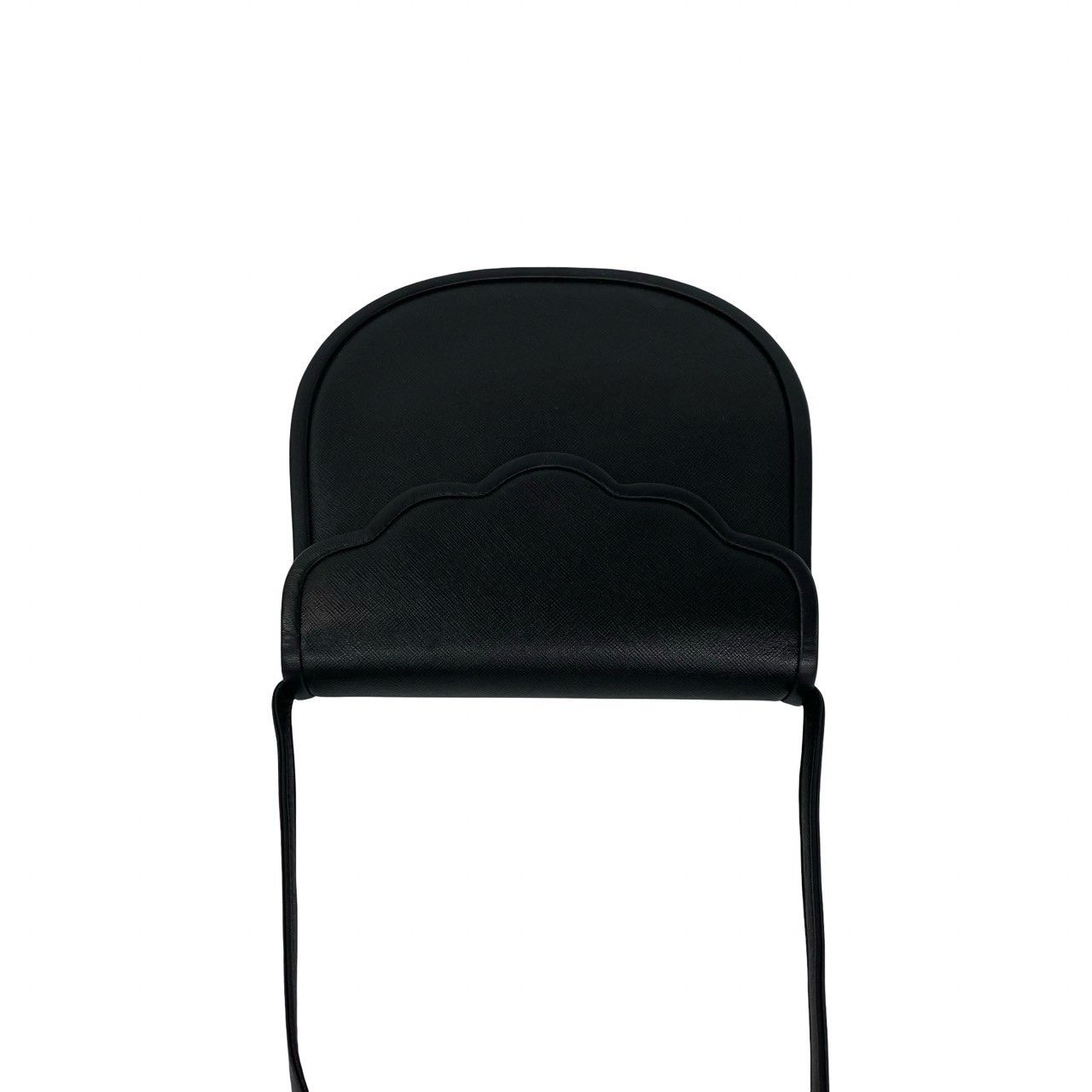 Saint Laurent Vintage Leather Shoulder Bag Pochette Crossbody Black — view 4