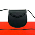Saint Laurent Vintage Leather Shoulder Bag Pochette Crossbody Black
