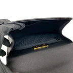 Saint Laurent Vintage Leather Shoulder Bag Pochette Crossbody Black — view 9