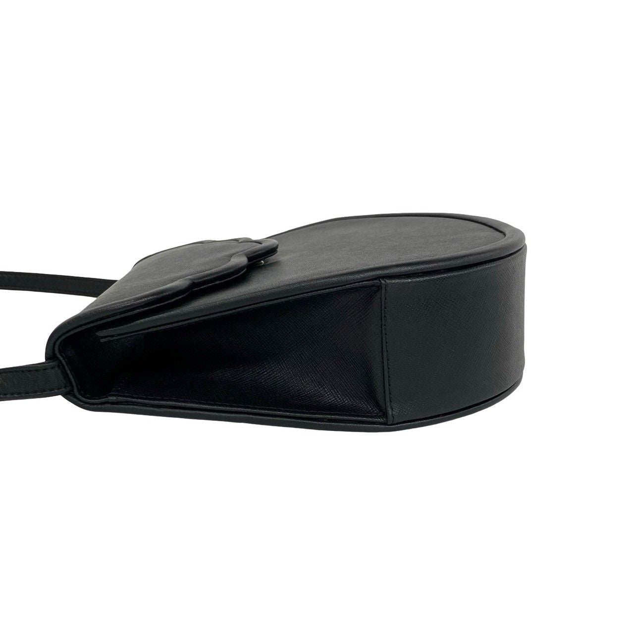 Saint Laurent Vintage Leather Shoulder Bag Pochette Crossbody Black — view 5