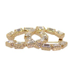 Chanel CC Logo Brooch Metal Crystal Gold — view 5