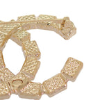 Chanel CC Logo Brooch Metal Crystal Gold — view 9